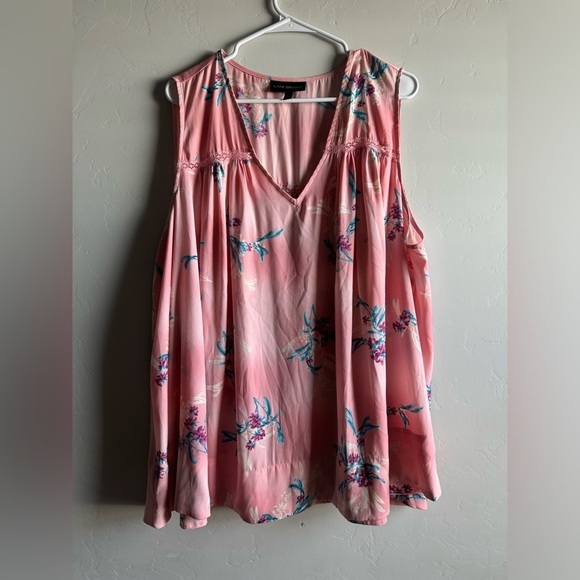 Lane Bryant Tops - Lane Bryant - Pink Floral Blouse